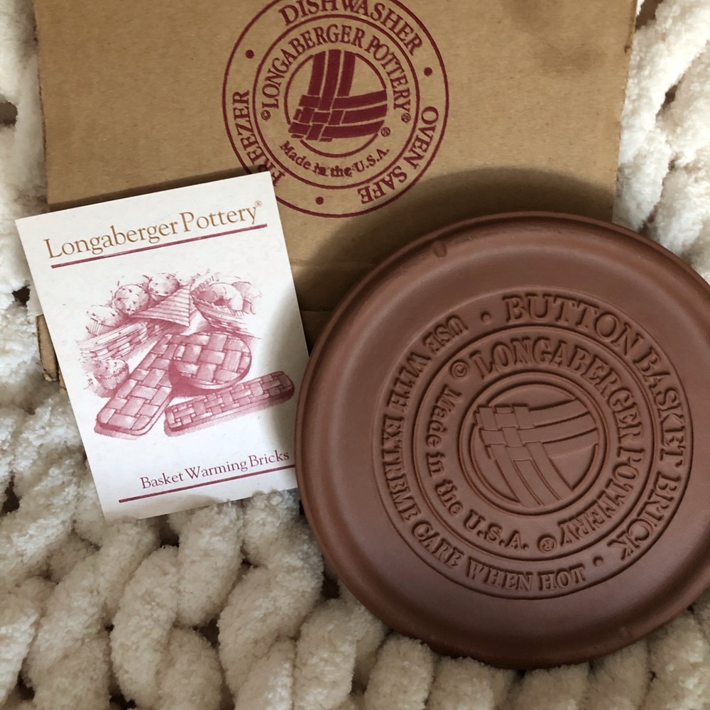 Longaberger Pottery Warming Brick